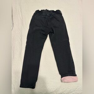 GAP Kids Black Girlfriend Fleece-lined Jeans